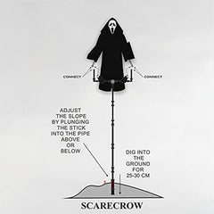 Garden Ghostface Scarecrow